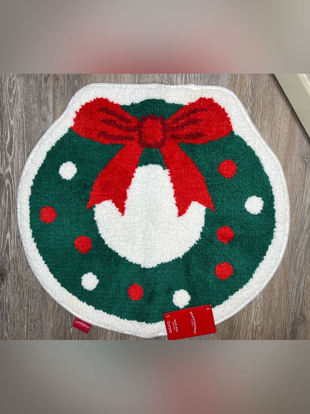Brand New-Wondershop Wreath Bath Rug